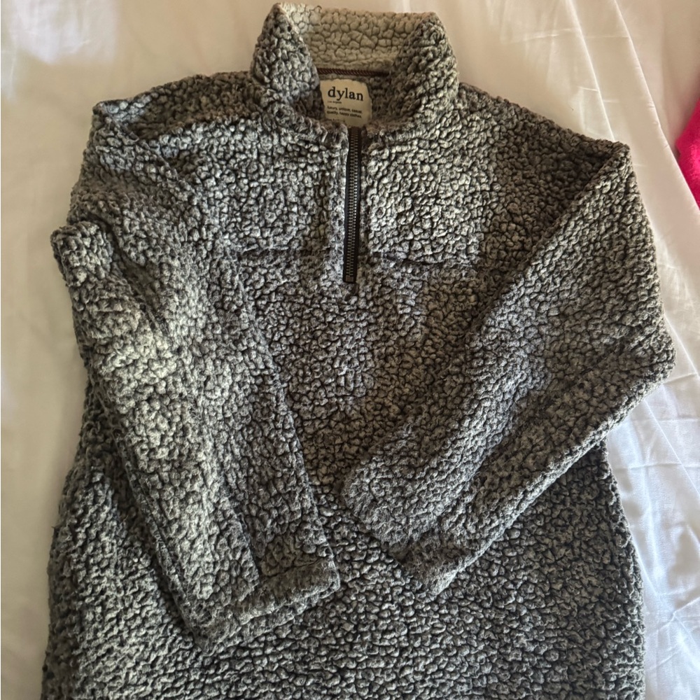 Dylan Charcoal Zip-Up Men's Sweater